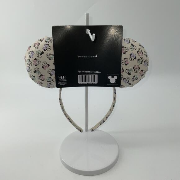 🔥Disney Parks Mickey Minnie Ears SATIN & Leather-Like Head Bow Headband 🔥 - Picture 2 of 4